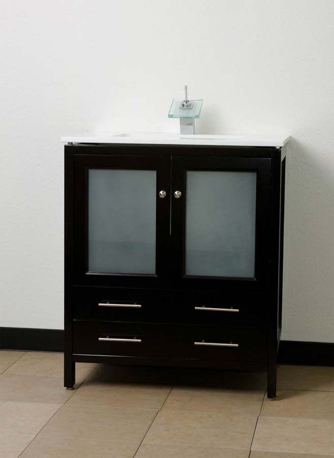 30 Bathroom Vanity Espresso Solid Wood Undermount Sink 30 Solid Wood Bathroom Vanity Set Dark Espresso Wh U7384 1