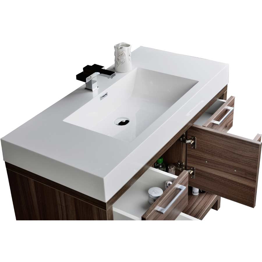 40 Modern Bathroom Vanity Set With Walnut Finish Tn L1000 Wn 40 Modern Bathroom Vanity Set With Grey Oak Finish Tn L1000 Wn