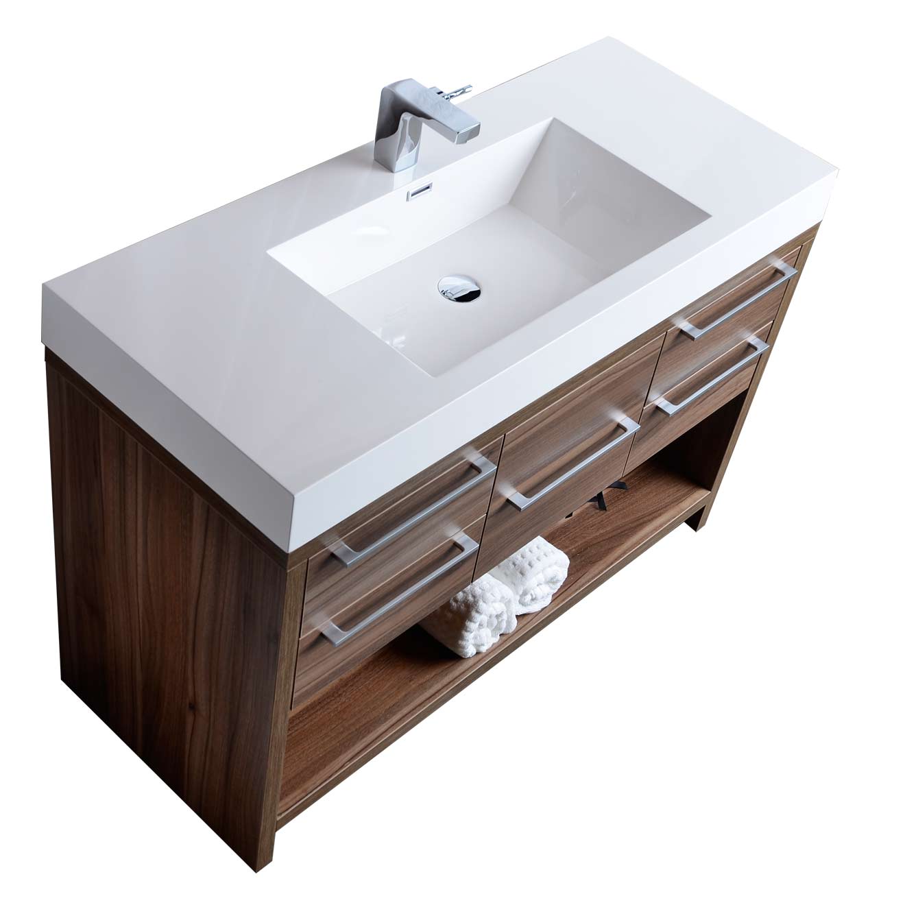 47 Modern Bathroom Vanity Set Walnut Finish Tn L1200 Wn 47 Modern Bathroom Vanity Set Walnut Finish Tn L1200 Wn