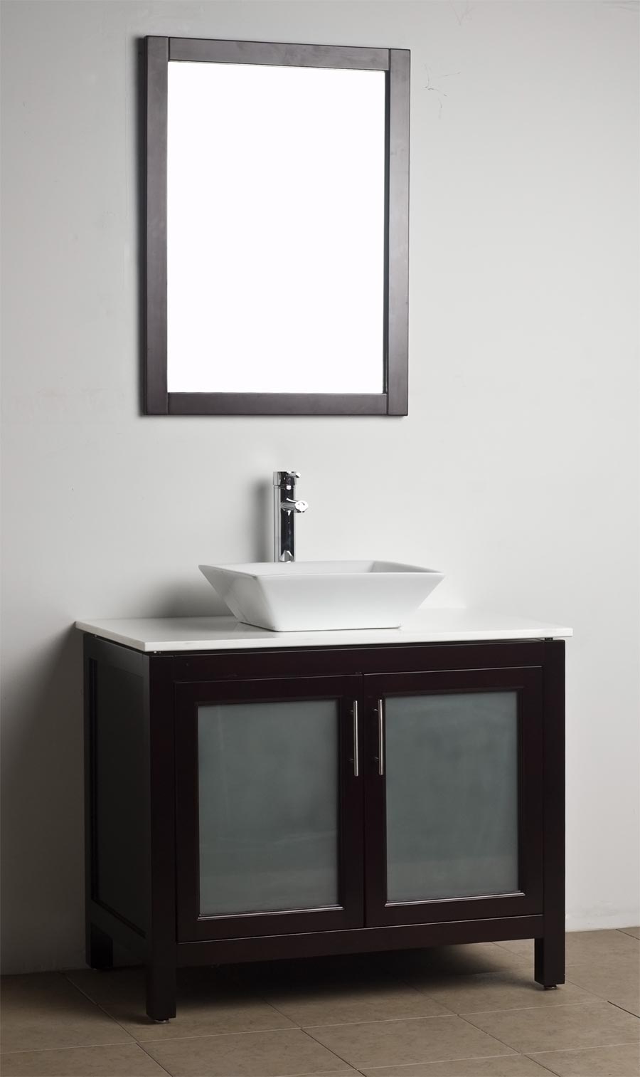 Bathroom Vanity Solid Wood Espresso WH-0908-5 ...