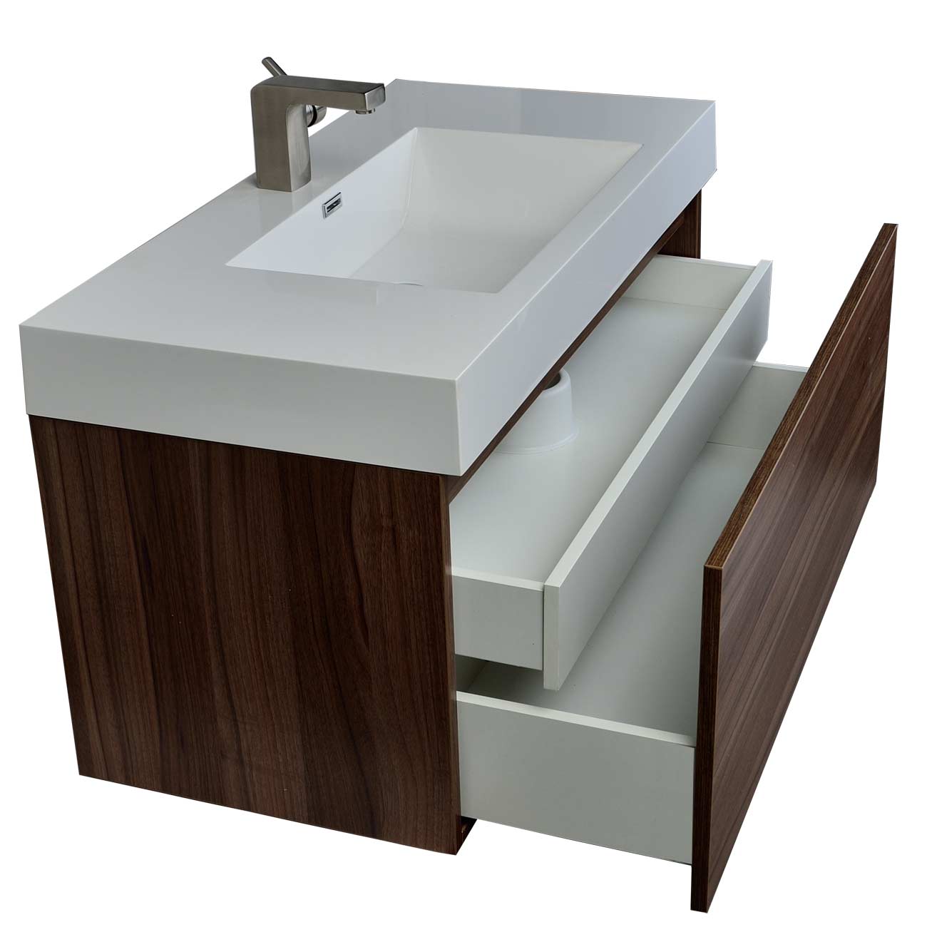 ... wall mount contemporary bathroom vanity walnut with 36 Bathroom Vanity