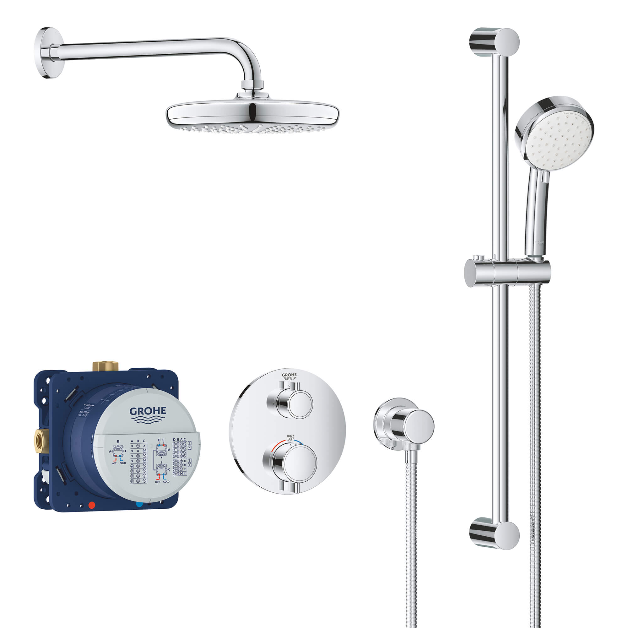 buy Grohe - 34745000 - Shower Set With Tempesta® 210, 1.75 gpm fronm