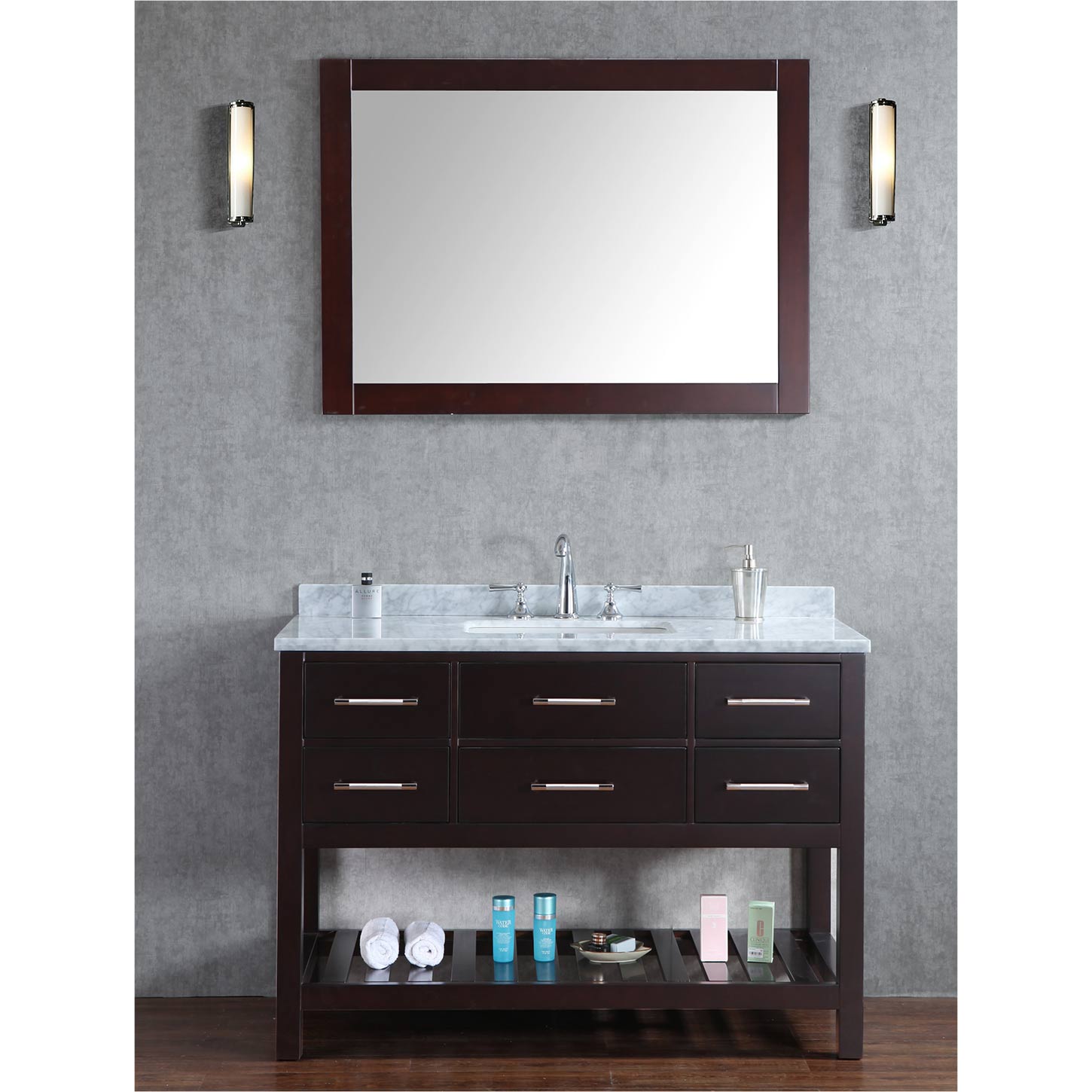 Bathroom Vanities 48 Inch buy antonia 48 inch solid wood single bathroom vanity in espresso Bathroom Vanities 48 Inch buy antonia 48 inch solid wood single bathroom vanity in espresso