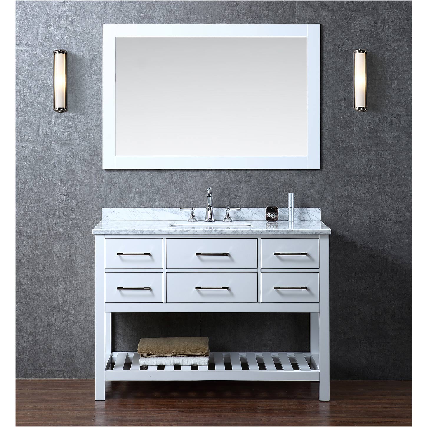 Solid Wood Bathroom Vanities Cabinets buy antonia 48" solid wood single bathroom vanity in white hm Solid Wood Bathroom Vanities Cabinets buy antonia 48" solid wood single bathroom vanity in white hm