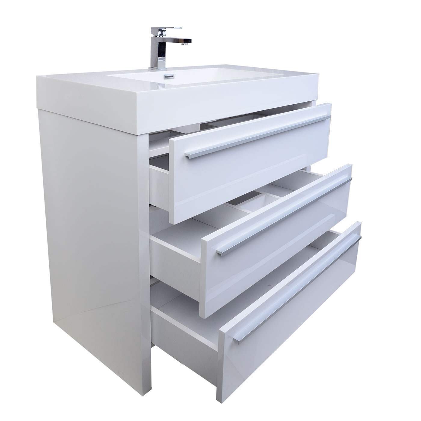 Vinnce 35 5 Inch Modern Bathroom Vanity In Gloss White Tn Lx900 Vinnce 35 5 Modern Bathroom Vanity In Gloss White Tn Lx900 Hgw