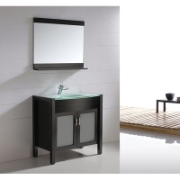 35.5" Solid Wood Bathroom Vanity - Espresso