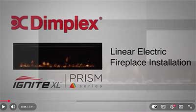 How to Install a Linear Electric Fireplace | Dimplex