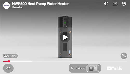 New Navien NWP500 Heat Pump Water Heater
