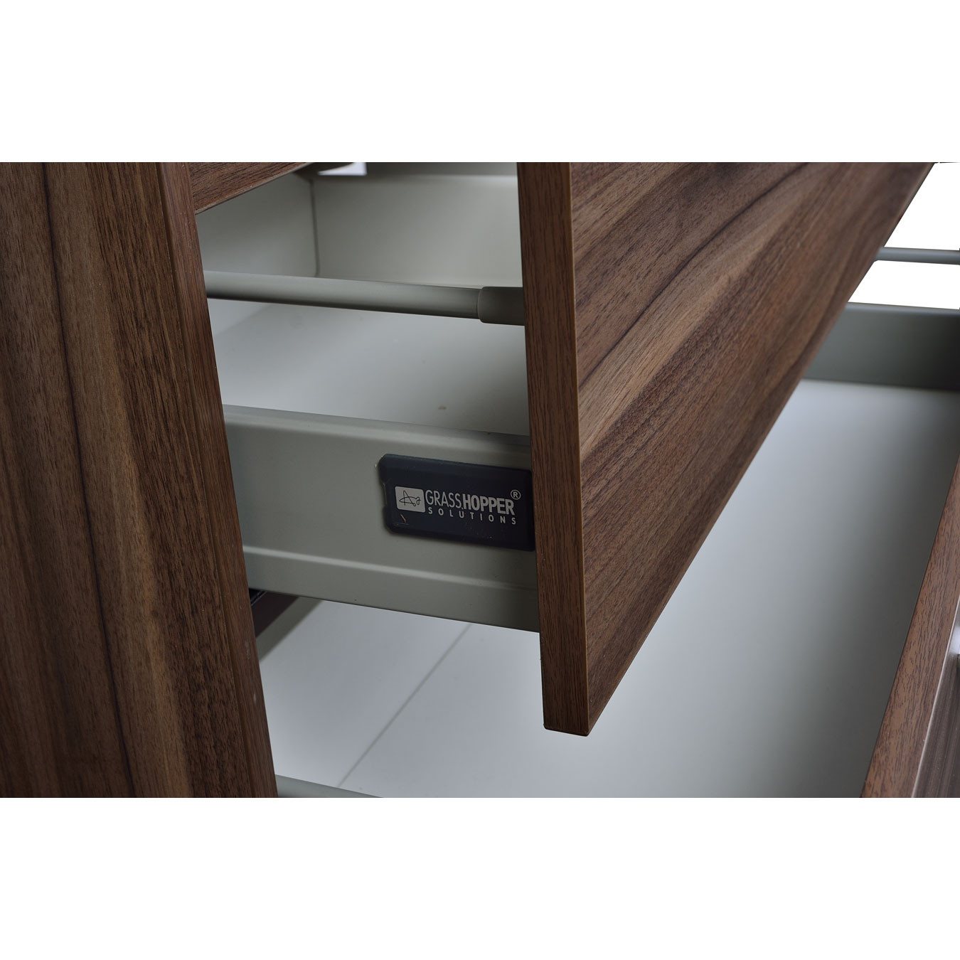 Buy Caen 40 Inch WallMount Modern Bathroom Vanity Set in Walnut