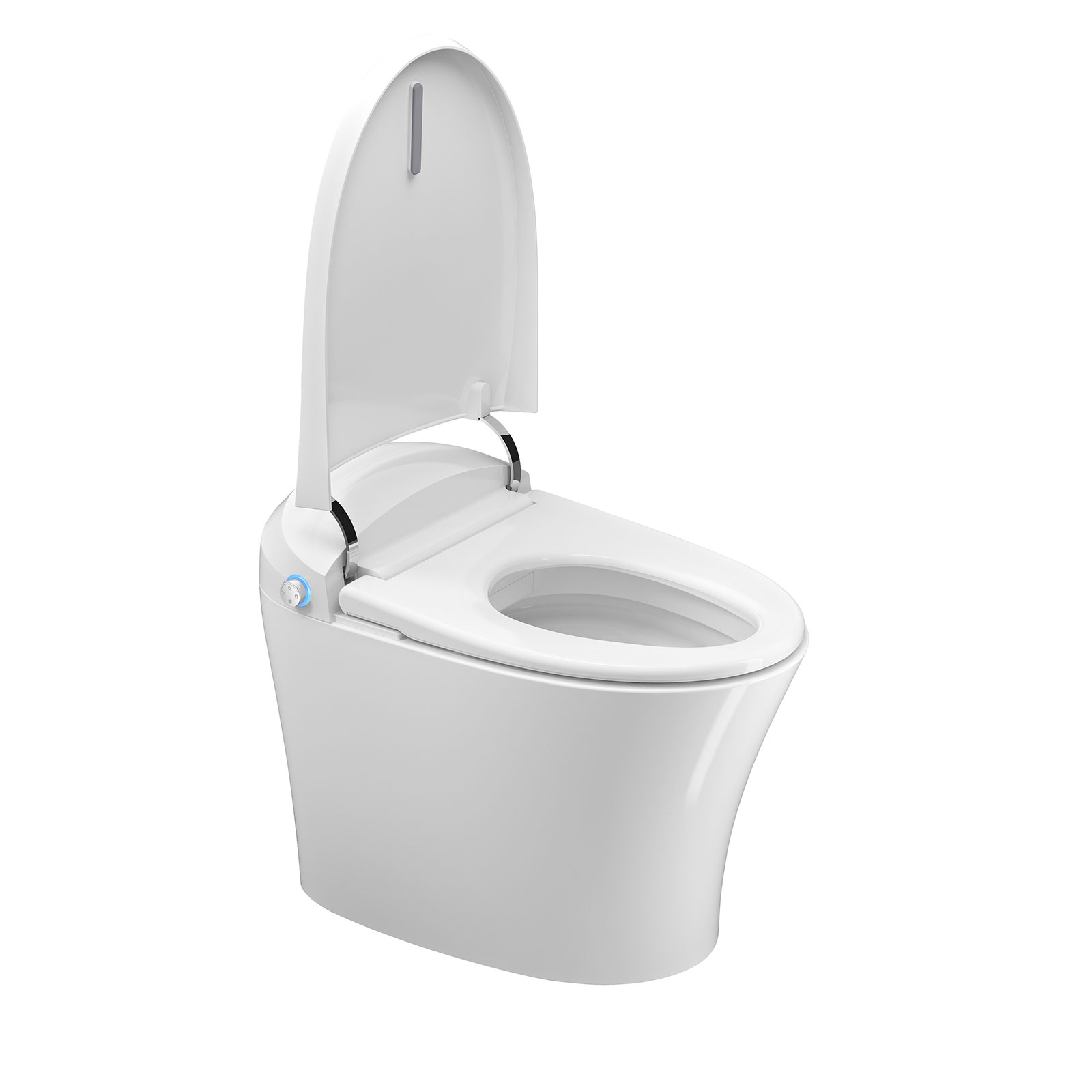 Smart Toilet with Automatic Flush and Heated Toilet Seat, One