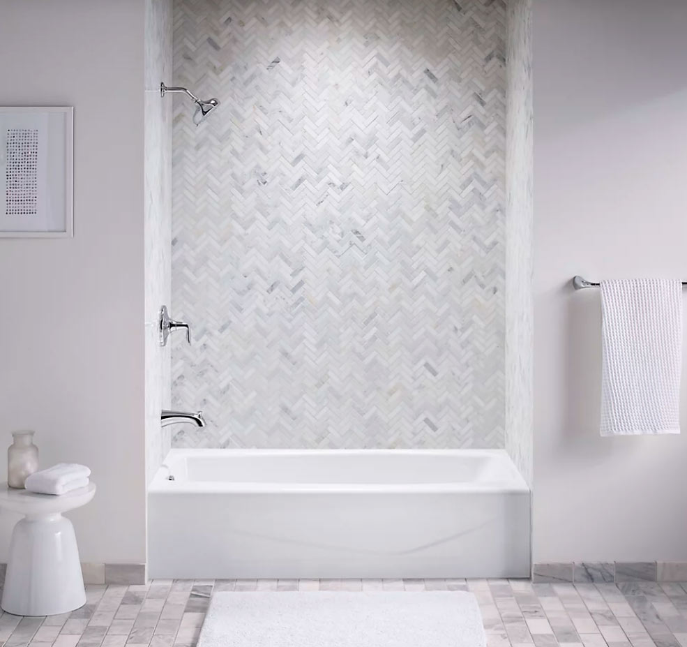 Buy KOHLER 7150 Villager 60"x30"1/4" Alcove Cast Iron Bathtub with