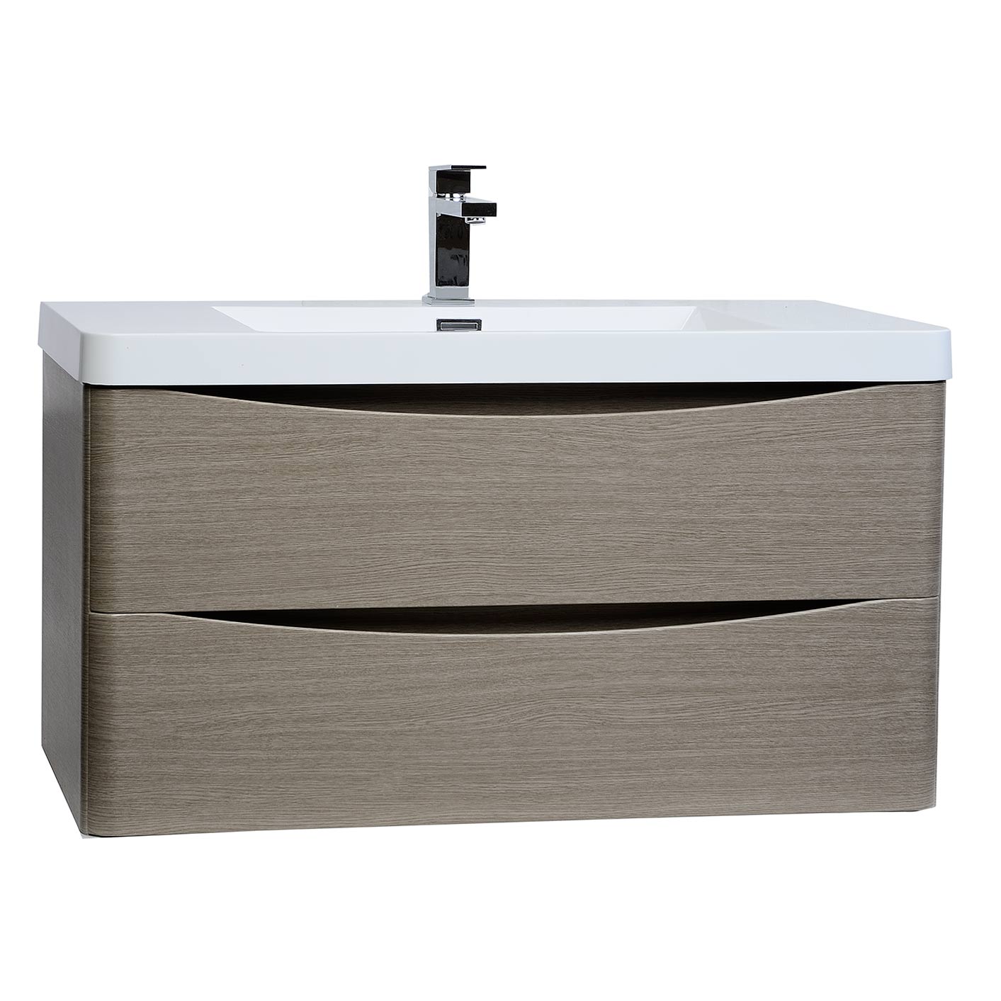 Merida 35.5 Inch WallMount Bathroom Vanity in Light Pine TNSM900LP