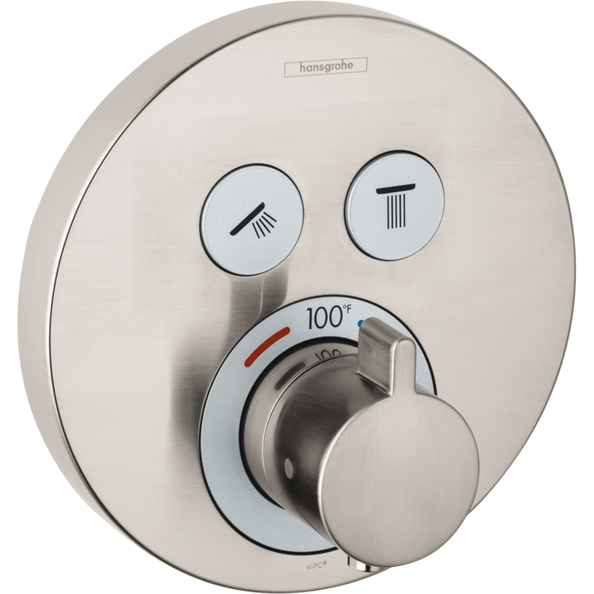 (Brushed Nickel) - Hansgrohe 28467821 Bodyvette Stop Body Spray, Brushed Nickel 並行輸入品 Hansgrohe - ShowerSelect S Thermostatic Trim for 2 Functions, Round in  Brushed Nickel