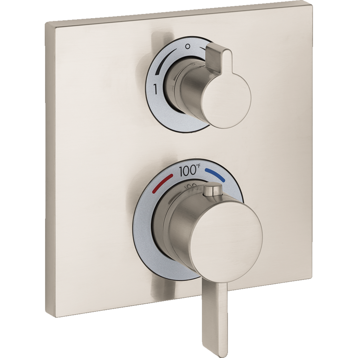 buy Hansgrohe 15714821 Ecostat Square Thermostatic Trim with Volume