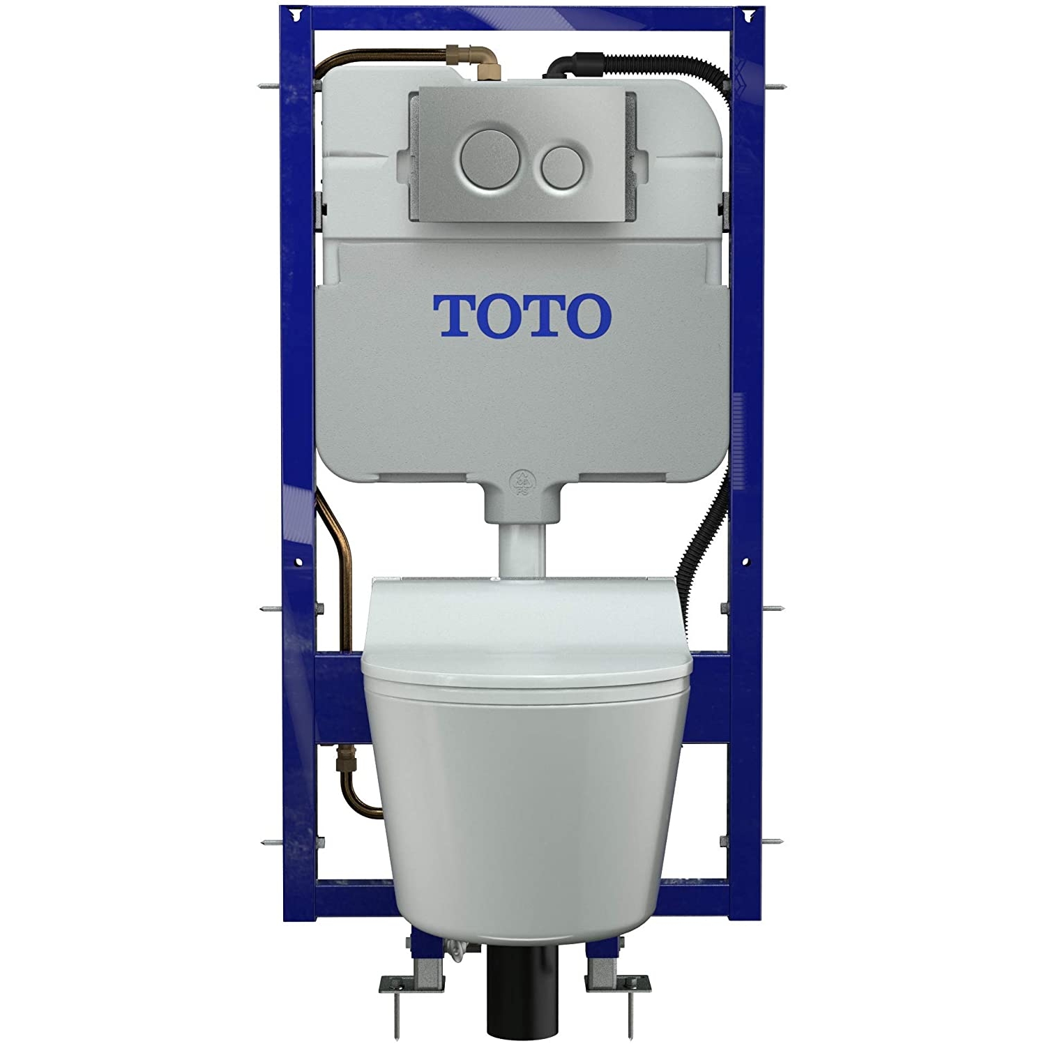 Toilets TOTO RP 0.9 / 1.28 GPF Dual Flush Wall Mounted One Piece Elongated Chair Height