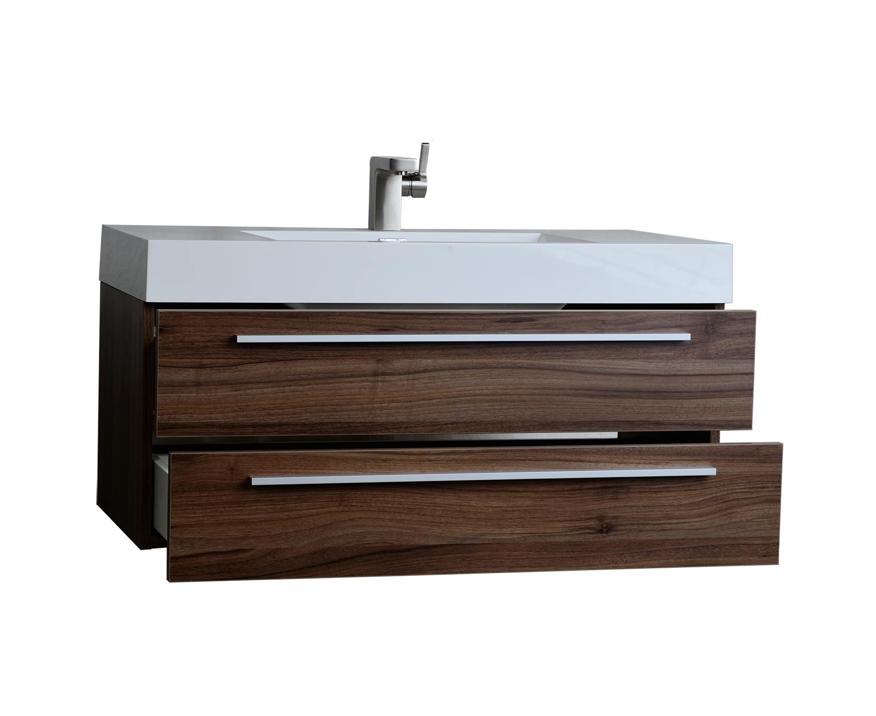 Buy 3925 Inch Contemporary Bathroom Vanity Walnut Tn T1000 Wn On Conceptbathscom
