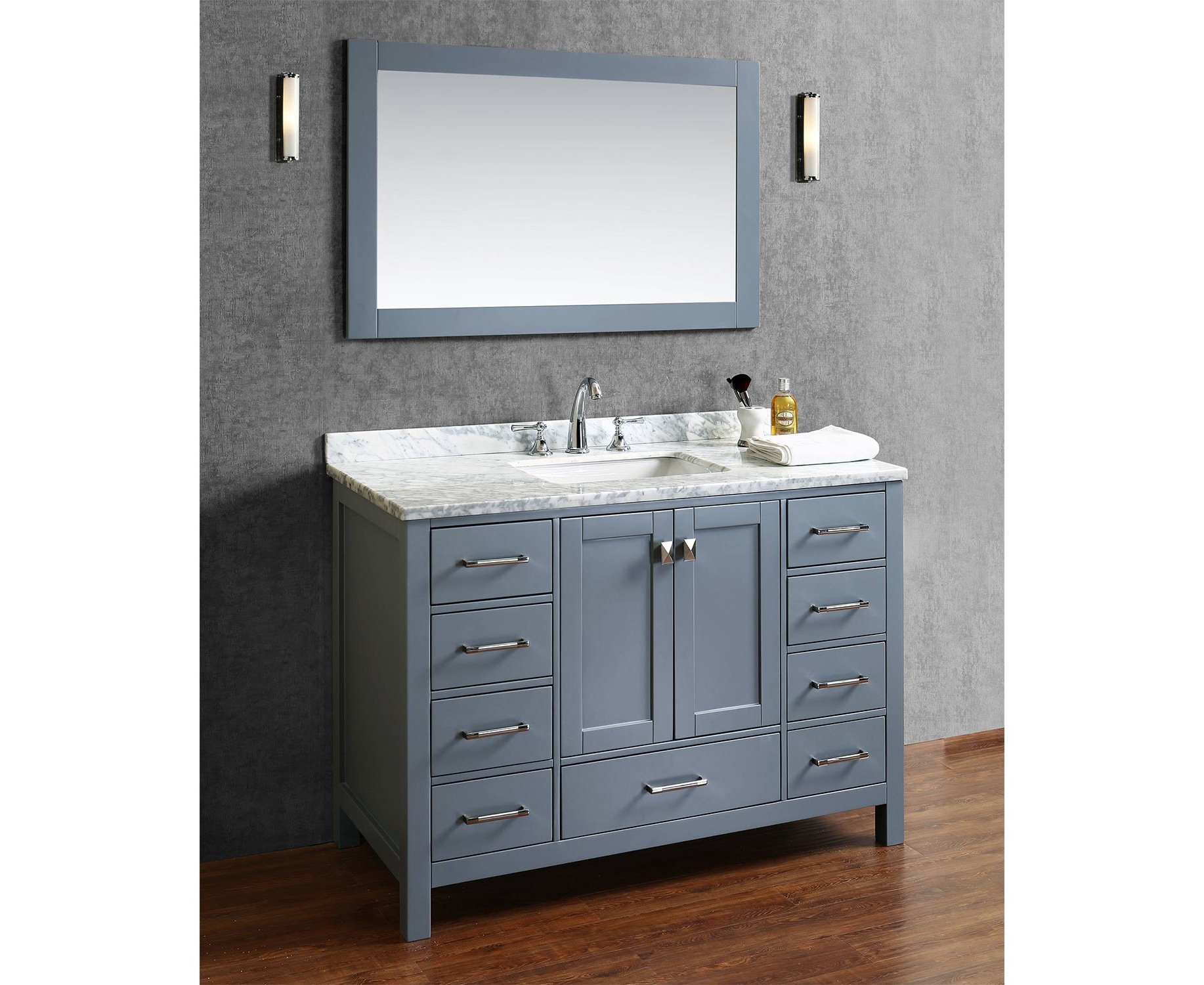 Clean Wood Bathroom Vanity 48 Inch