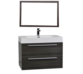 31.5" wall hung bathroom vanity grey oak FRESCA