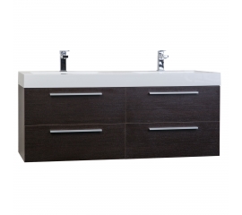 54" Modern Double-sink Vanity Set with Drawers - Espresso TN-B1380-WG
