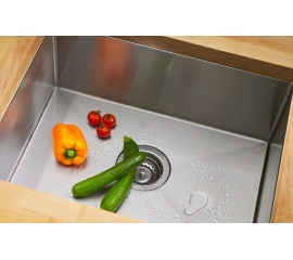 23" Zero Radius Stainless Steel Single Well Undermount Sink