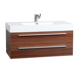 39.25" Wall-Mount Contemporary Bathroom Vanity Teak TN-T1000-TK