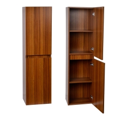 16" x 59" Linen Cabinet in Walnut TN-A1000-SC-TK