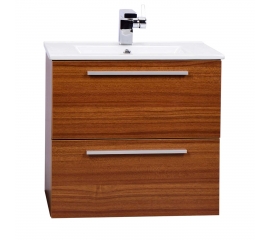 Nola 24.25" Wall-Mount Modern Bathroom Vanity Teak TN-T600C-TK