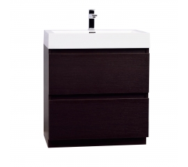 29.5" Contemporary Bathroom Vanity in Espresso Optional Mirror TN-LY750-WG