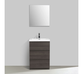 Edison 23.6" Single Bathroom Vanity Set in Grey OakTN-ED600-GO