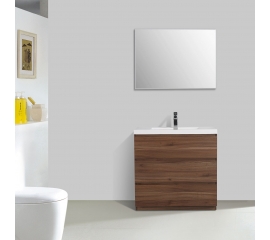 Edison 35.5" Single Bathroom Vanity Set in Walnut TN-ED900-WN