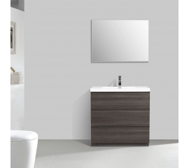 Edison 35.5" Single Bathroom Vanity Set in Grey Oak TN-ED900-GO