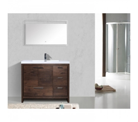 CBI  42 Inch Rosewood Modern Bathroom Vanity TN-Ly1065-1-RW