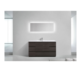 CBI Edison 59 Inch Single Modern Bathroom Vanity Char Oak TN-ED1500S-CO