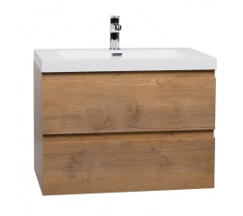 Angela 29.5" Wall-Mount Bathroom Vanity Natural Oak TN-AG750-NO