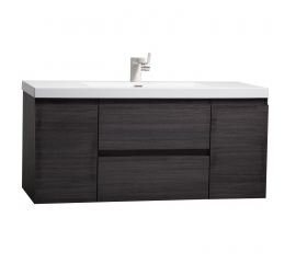 47" Angela Wall Mounted Modern Single Vanity New Ebony TN-AG1200-NE