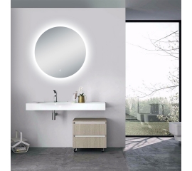 24"D Circular LED Illuminated Bathroom / Vanity Wall Mirror LAM-005