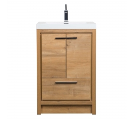 CBI Enna 23.5-inch Modern Bathroom Vanity in Rough Natural Oak  TN-LA600-NRO