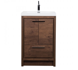 CBI Enna 23.5-inch Modern Bathroom Vanity in Rosewood TN-LA600-RW
