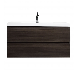 Angela 41.9" Wall-Mount Bathroom Vanity, Grey Oak TN-AG1065-GO