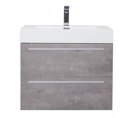 27" Wall Mounted Bathroom Vanity, Cement Grey