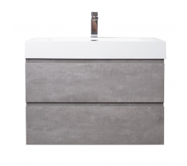 Angela 31.5" Wall-Mount Bathroom Vanity,  Cement Grey TN-AG800-CG