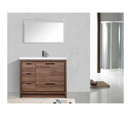 CBI 35.4" Inch Modern Bathroom Vanity TN-LA900L-WN, Walnut
