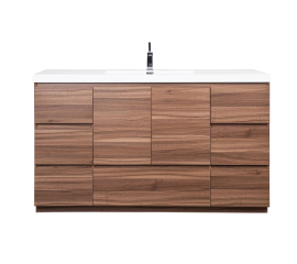 CBI Edison 48 Inch Single Modern Bathroom Vanity in Walnut TN-ED1200-WN