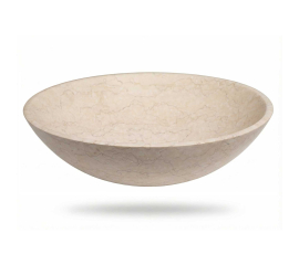16 Inch Round Natural Galala Stone Vessel Sink  LM-W4012GL