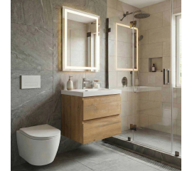 Angela  23.5 inch Wall-Mount Bathroom Vanity White Oak TN-AG600-NOAngela