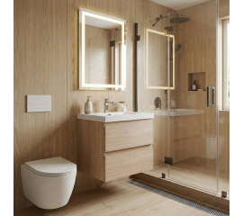 Angela 24 inch  Wall-Mount Bathroom Vanity White Oak TN-AG600-WO