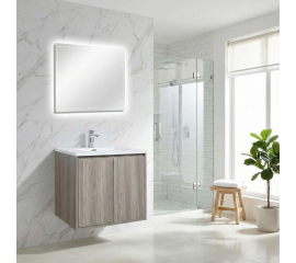 Alisson 27.6" Wall-Mount Bathroom Vanity, Maple GreyAlisson 27.6" Wall-Mount Bathroom Vanity, Maple Grey