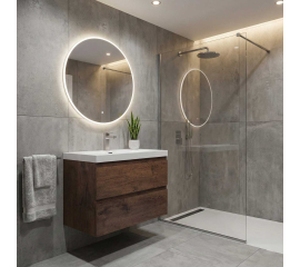 30 inch Wall-Mount Bathroom Vanity Walnut TN-AG750-RW, Rosewood