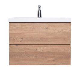 Angela 30" Wall-Mount Bathroom Vanity ,White Oak TN-AG750-RO
