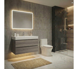 Angela 32 inch Wall-Mount Bathroom Vanity,  Maple Grey TN-AG800-MPG